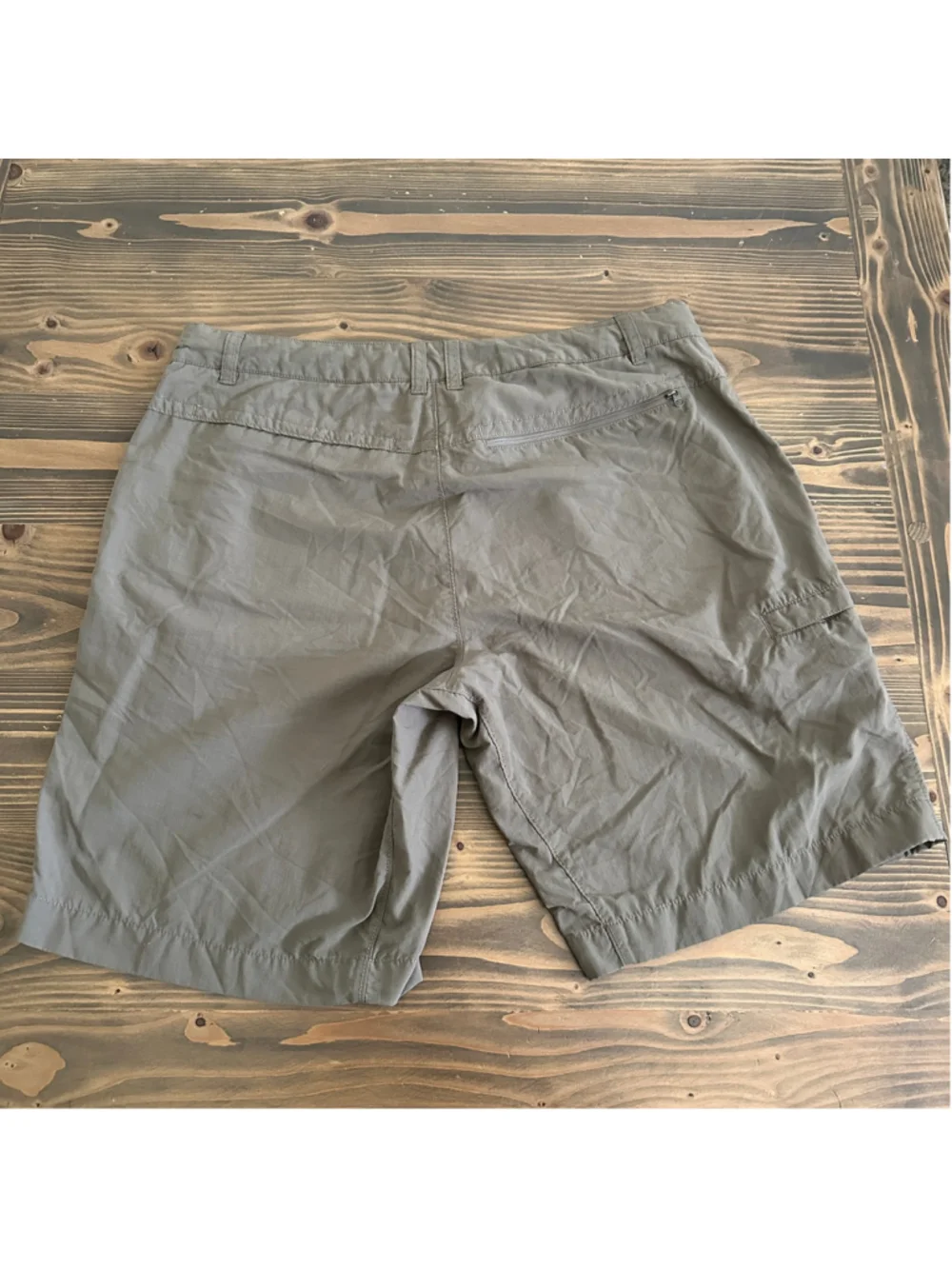 Men's The North Face Shorts Size 36 Gray Flat Front Nylon Hiking Outdoor